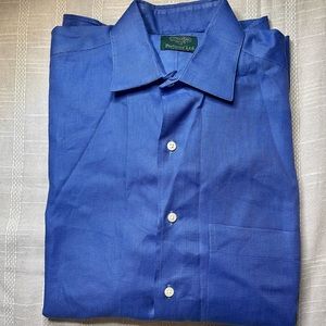 Gitman Bros. Blue Button Oxford Dress Shirt Size 15 1/2 34